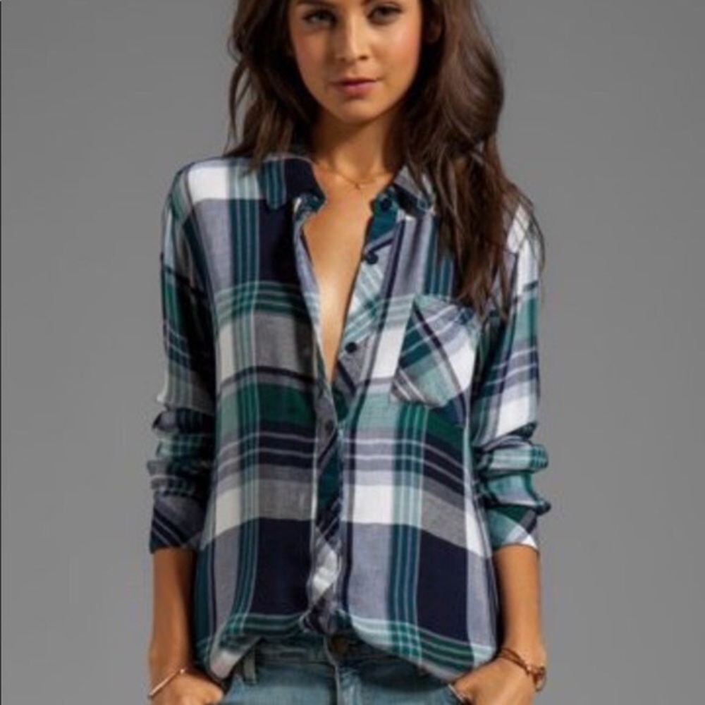 Rails Hunter Green Button Down - image 5